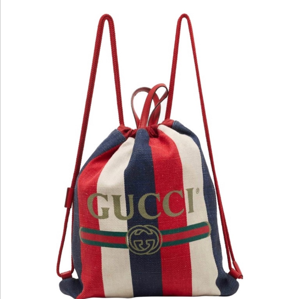Women’s Gucci Canvas Drawstring Bag